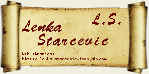 Lenka Starčević vizit kartica